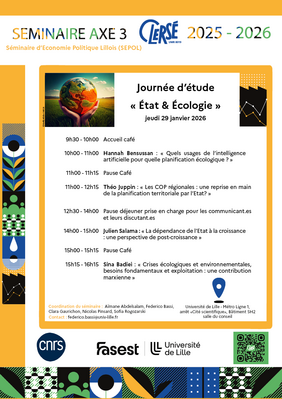 affiche programme journée d'étude