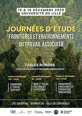 Affiche frontières et travail associatif