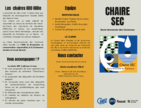 Brochure de la Chaire SEC (2024-2025) - A télécharger