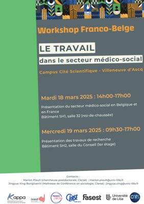 Affiche workshop Le travail dans le secteur médico-social