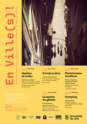 Affiche séminaire en villes 2024-2025