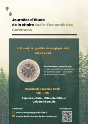 Affiche journée étude Estimer la qualité écologique des territoires